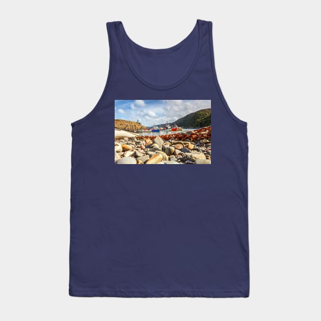 Clovelly Wooden fishing Boats, North Devon, England Tank Top by tommysphotos